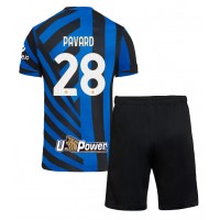 Inter Milan Benjamin Pavard #28 Hemmaställ Barn 2024-25 Korta ärmar (+ Korta byxor)